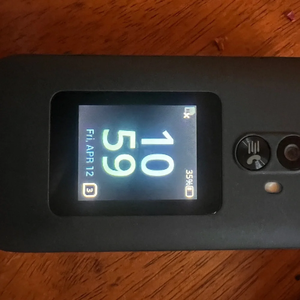 TCL Black Flip Phone